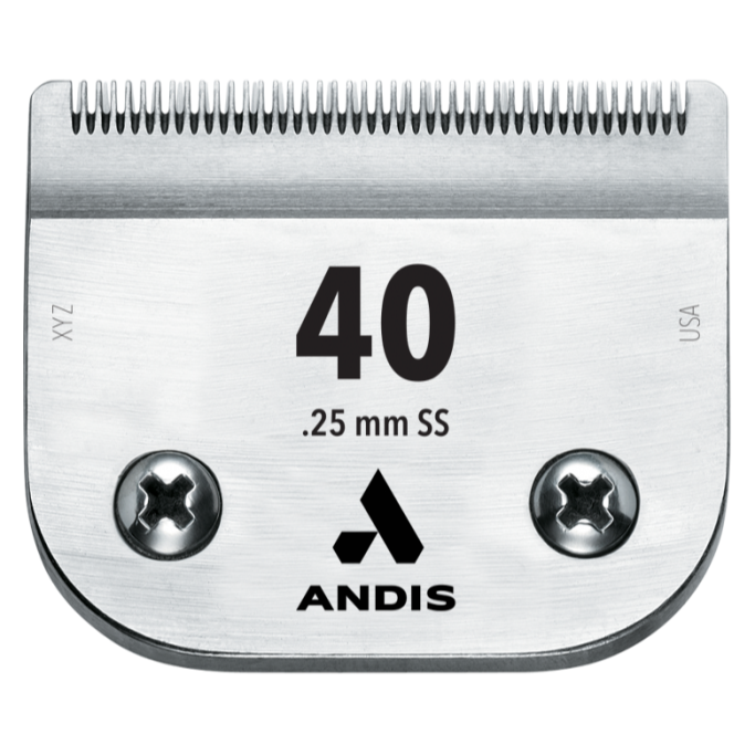 Andis AG UltraEdge Surgical Stainless Steel Detachable Blade 40/0.25mm for Pet Animal Clipper