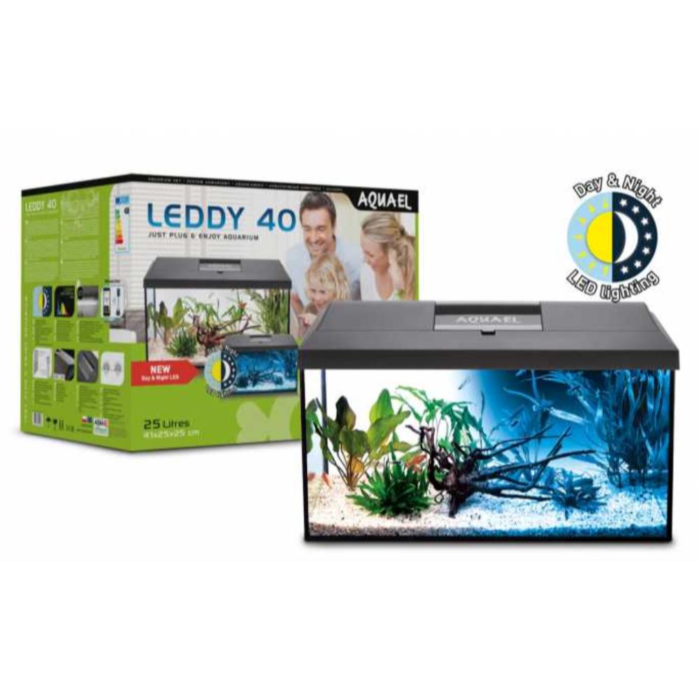 Aquael Leddy Aquarium Set Black-Day & Night Sizes: 40cm