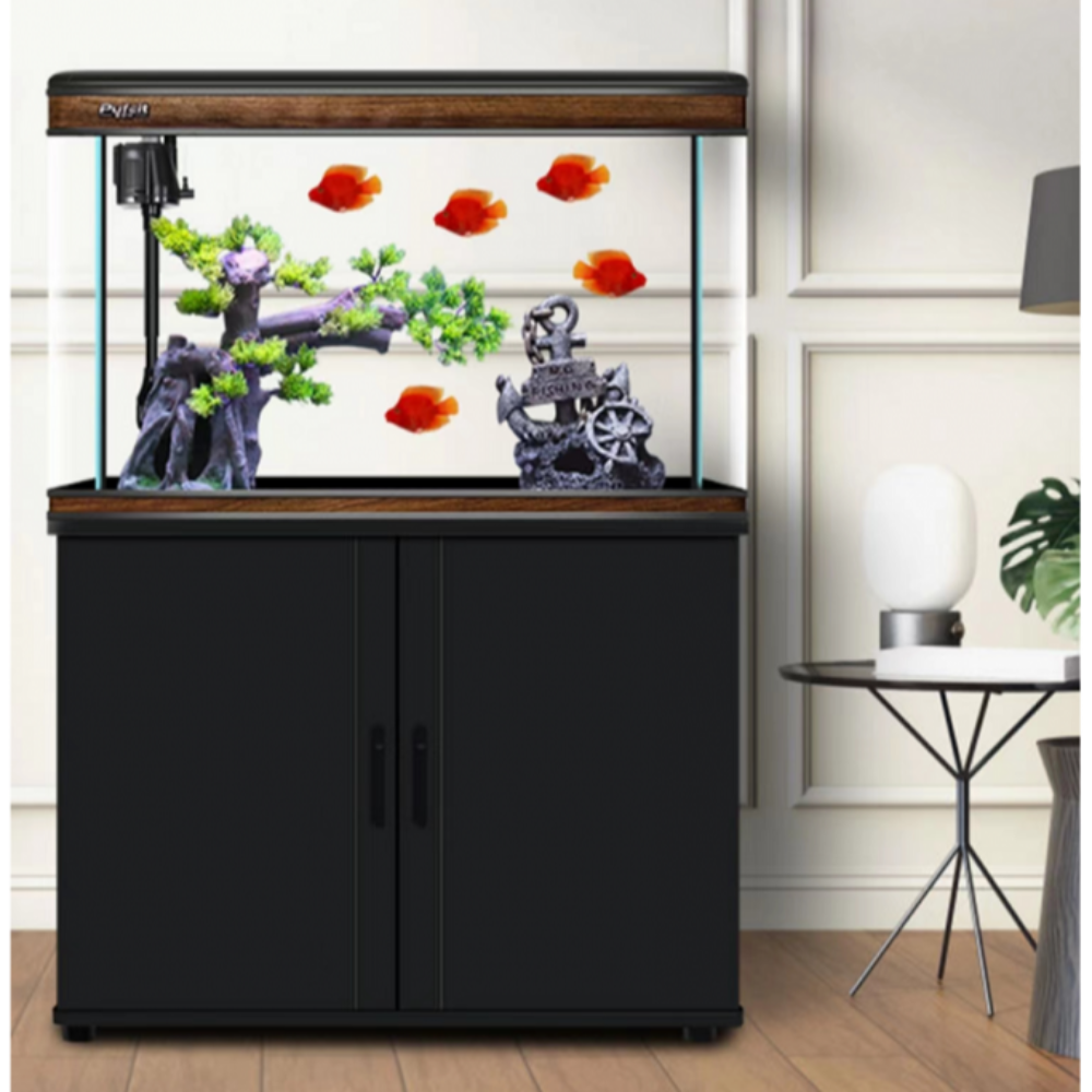 Karis Perfect Aquarium With Cabinet Black