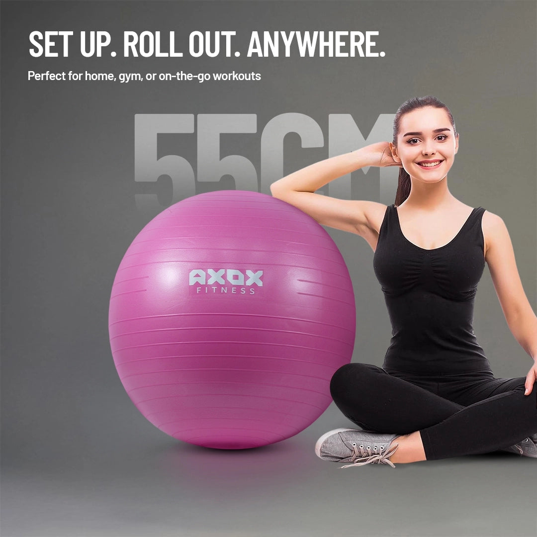 Axox Fitness Anti Burst Gym Ball - 55cm