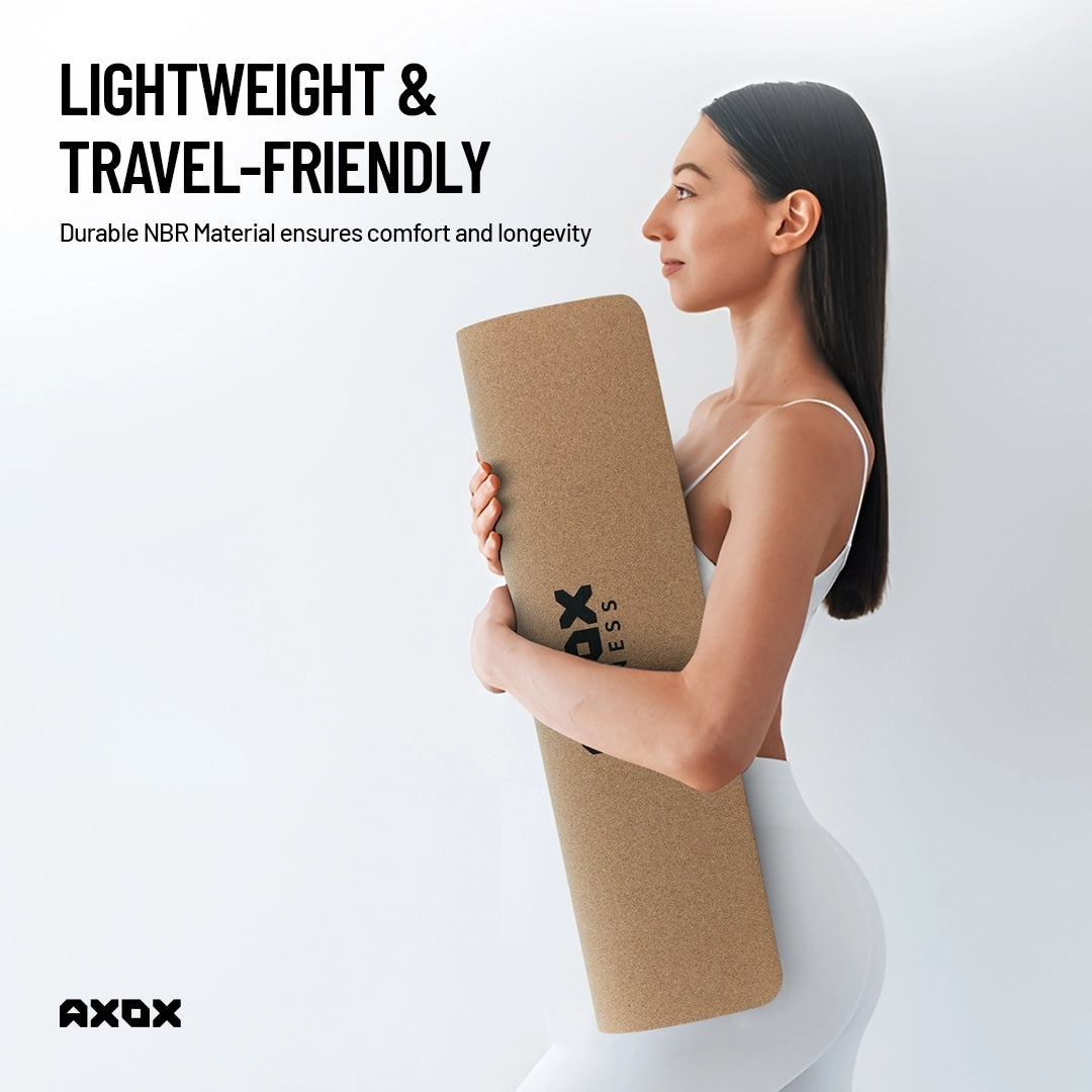Axox Fitness Cork + TPE Yoga Mat