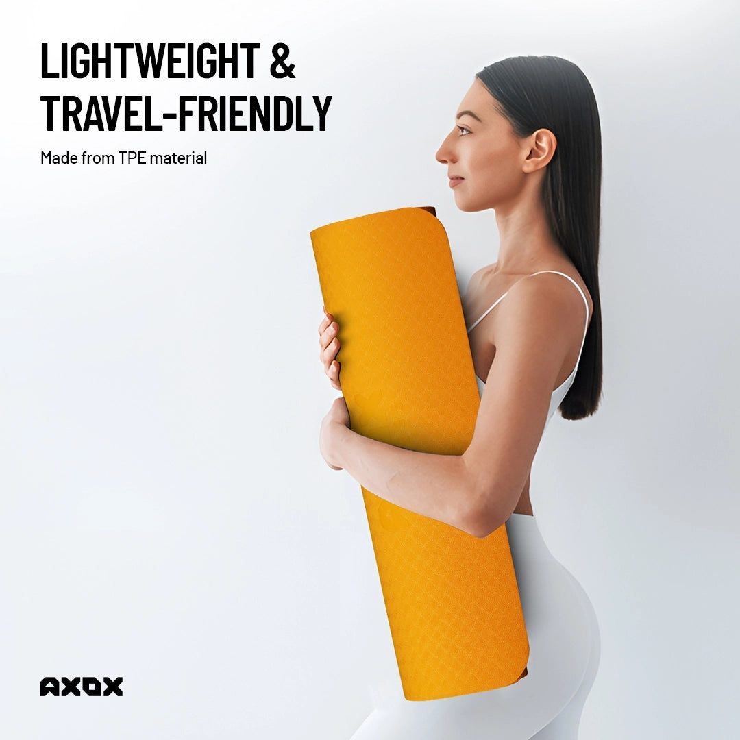 Axox Fitness TPE Yoga/Exercise Mat - 6mm