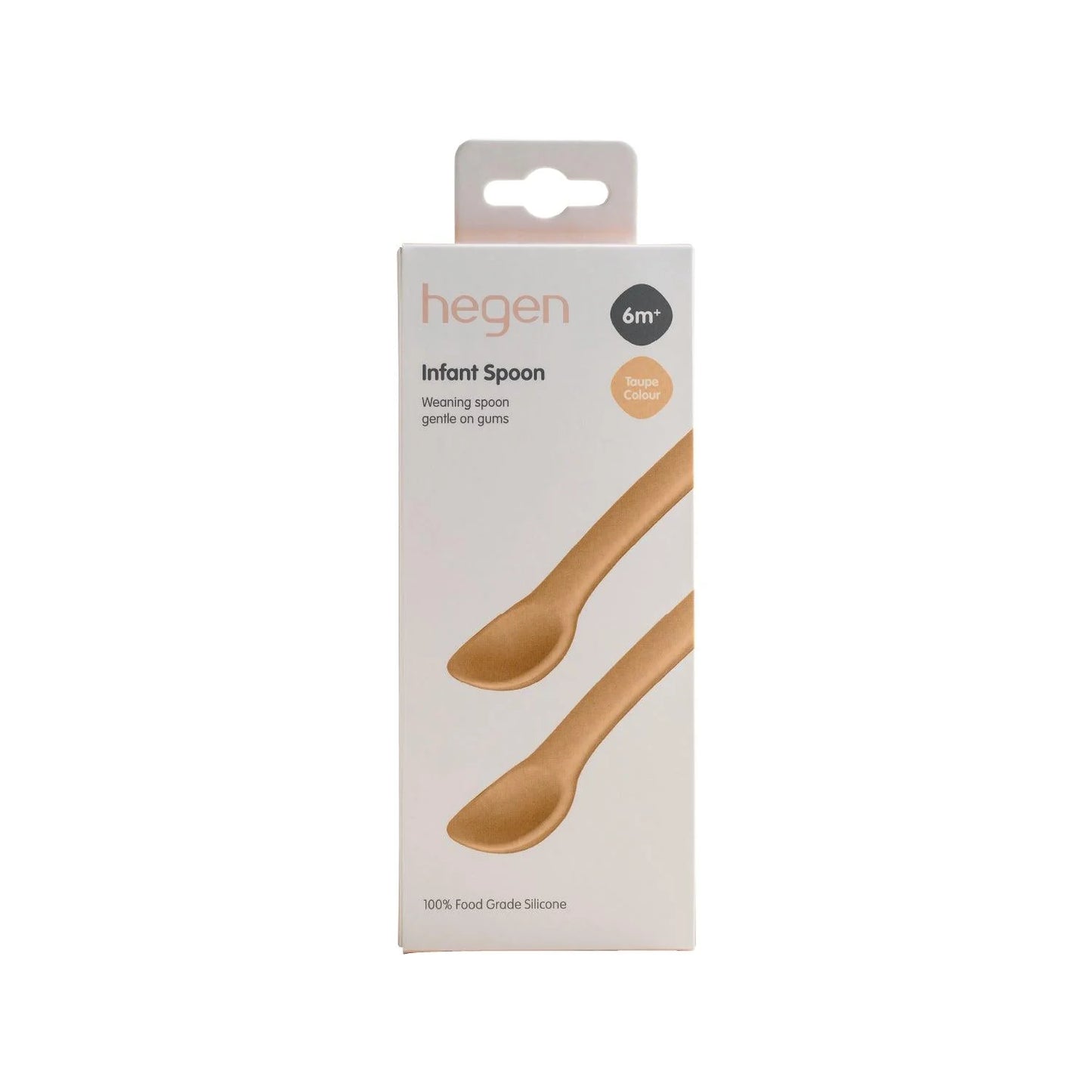 Hegen Infant Spoon Silicone - Taupe