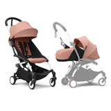 Stokke YOYO3 Black Frame & 0+ & 6+ Ginger Bundle