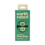 Earth Rated Dog Poop Bags Refill Rolls Unscented 120Bags