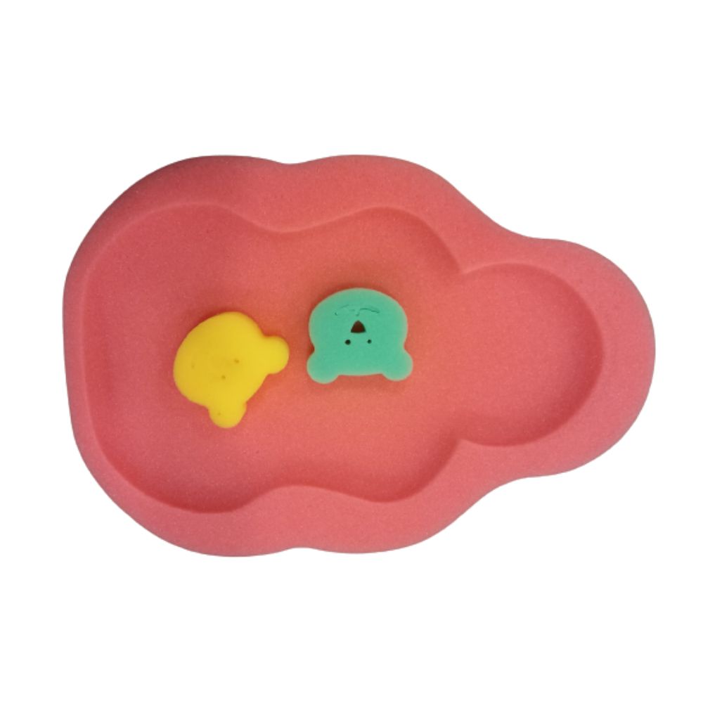 Babyjem - Baby Bath Sponge - 0+ Months - Coral