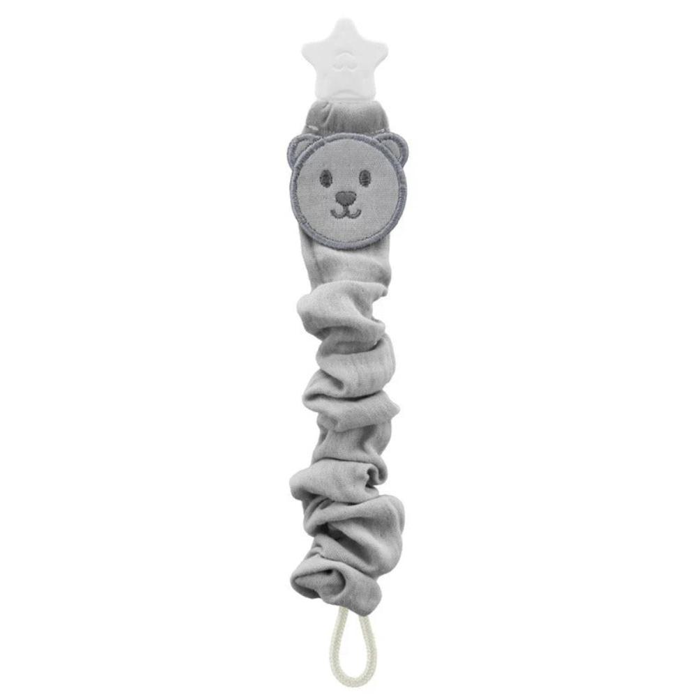 Babyjem - Bear Pacifier Holder - Newborn - Grey - 0 Months+
