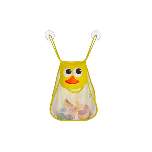Babyjem - Duck Shaped Bath Toy Organizer Bag - Yellow/White