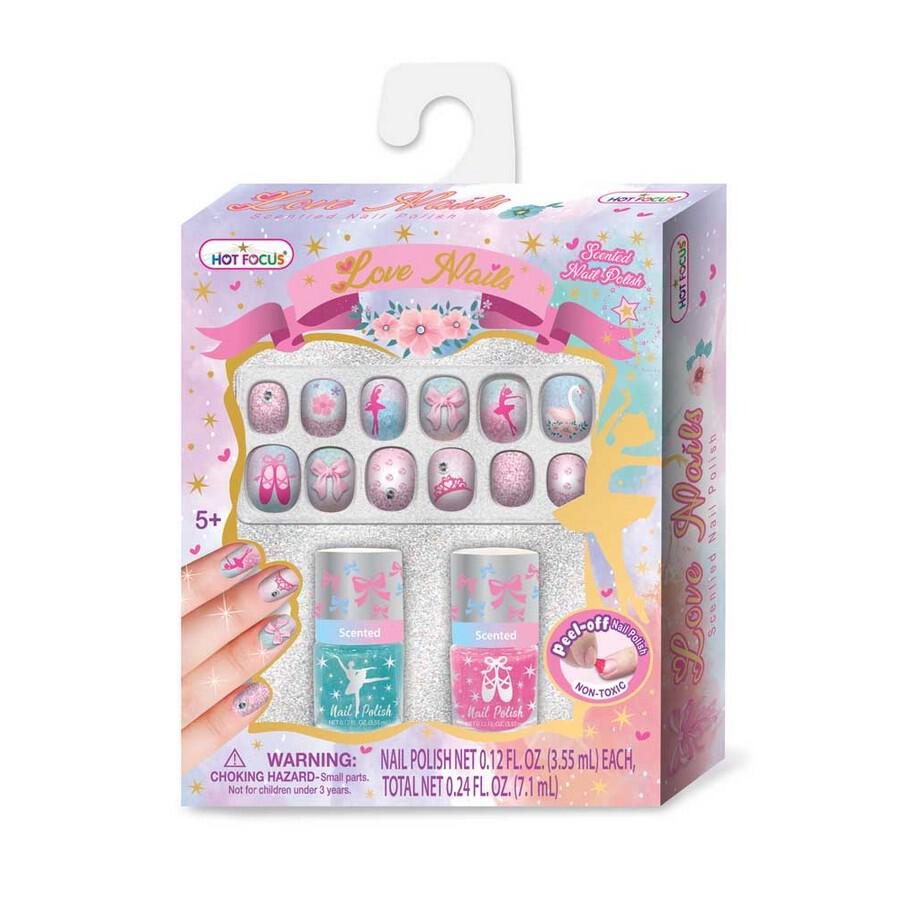 Hot Focus Ballerina Beauties Love Nails Set