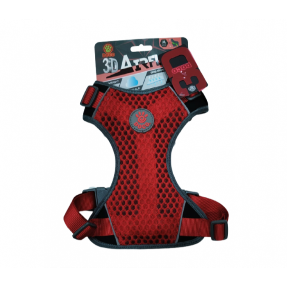 DOCO Super Comfortable 3D Foam Harness Red XL