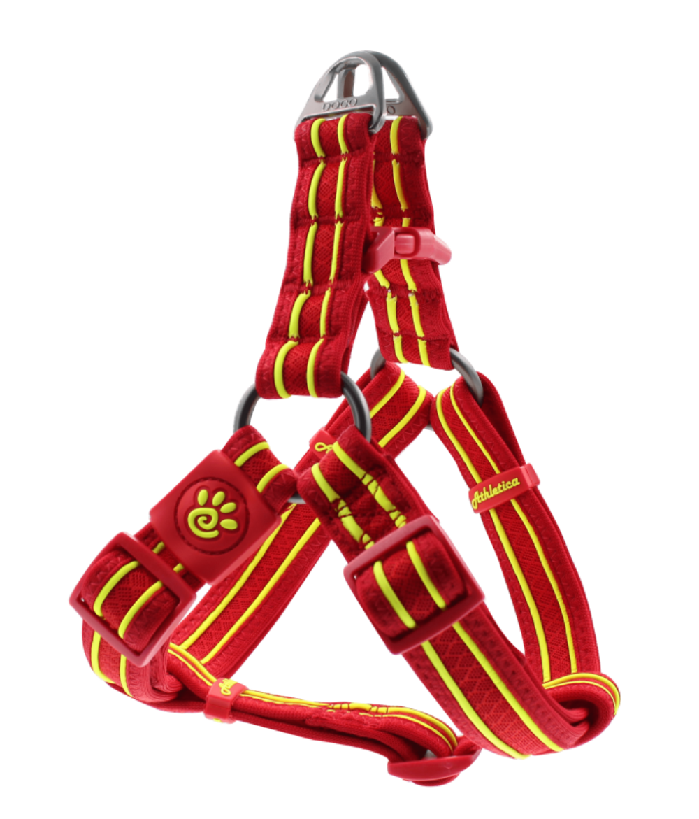 Doco Solar Mesh Step In Dog Harness L, Red
