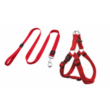 Doco 4Feet Signature Step In Harness & Nylon Leash L, Red