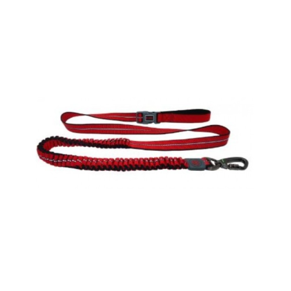 Doco Vario Easy Snap Bungee Reflective Leash Red Medium