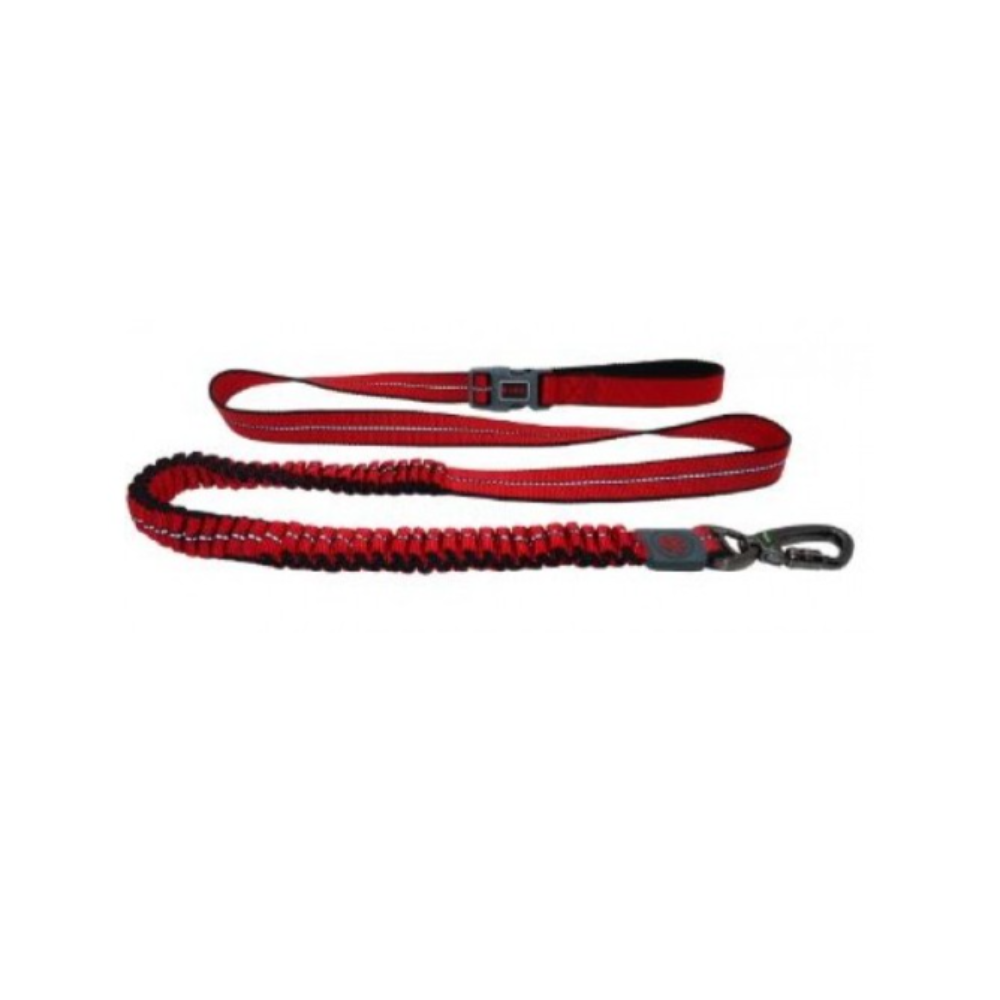 Doco Vario Easy Snap Bungee Reflective Leash Red Small