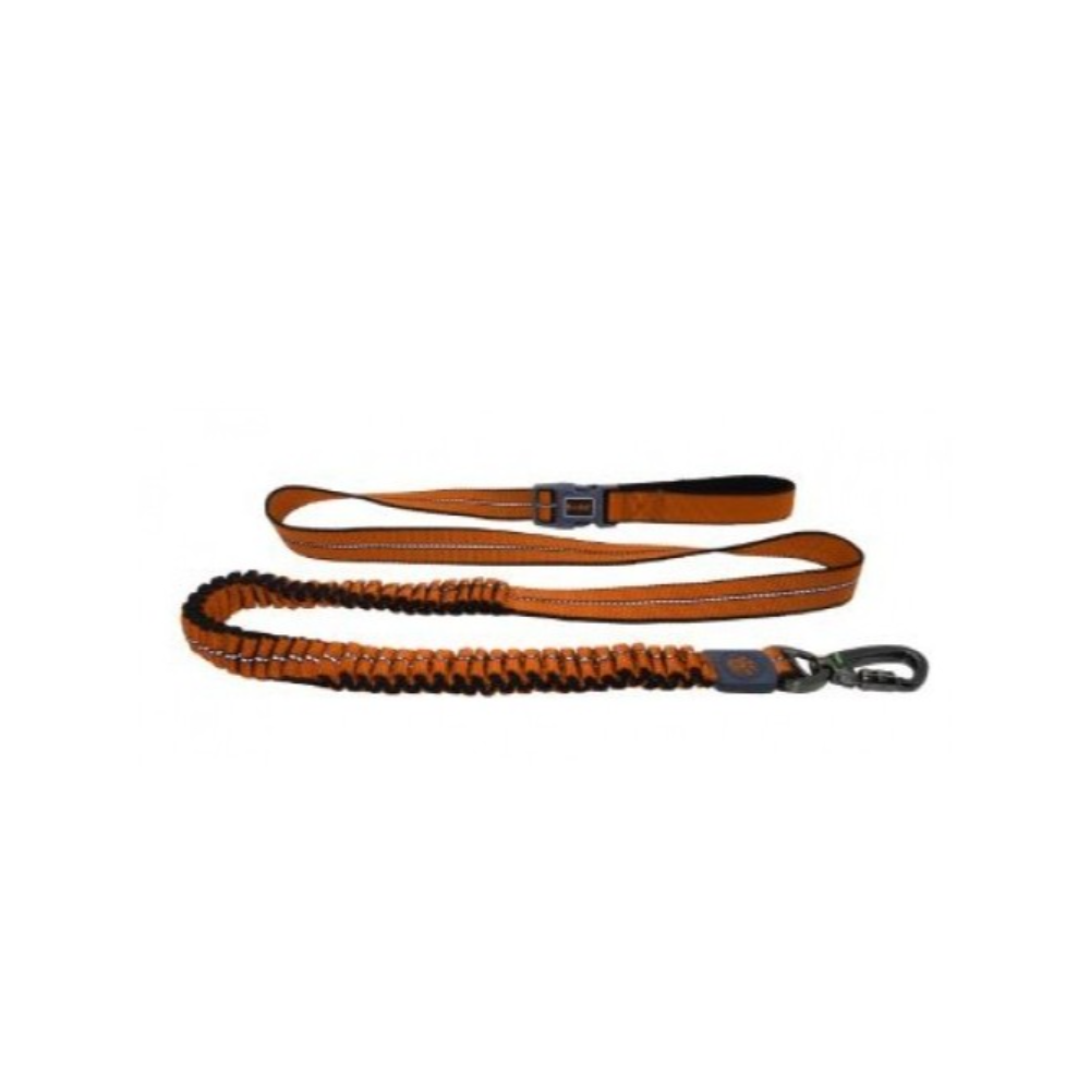 Doco Vario Easy Snap Bungee Reflective Leash Orange Small