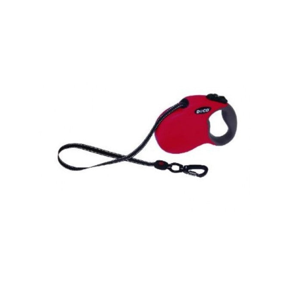 Doco Drl16 All Day Adventure Retractable Leash Red Medium