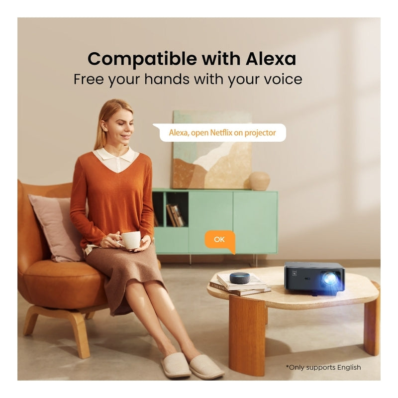 Yaber Projector K2S Premier Theater Stunning Picture Quality Sound By JBL & Dolby Audio Supported - 1000 ANSI Lumens