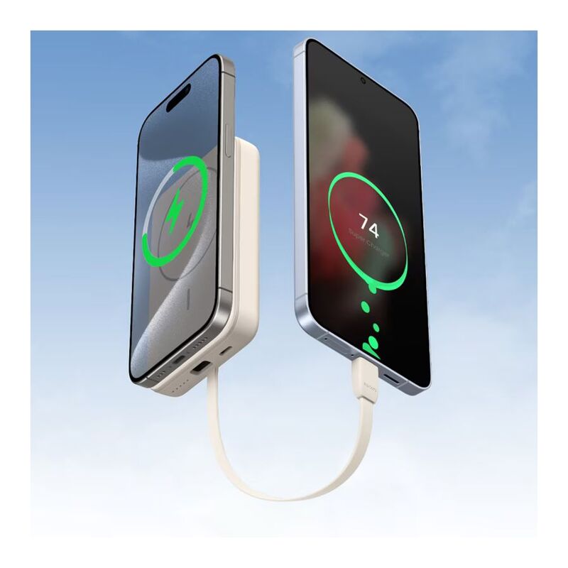 UGreen PB760 10000mAh Mini Magnetic Wireless 20W Power Bank USB - White