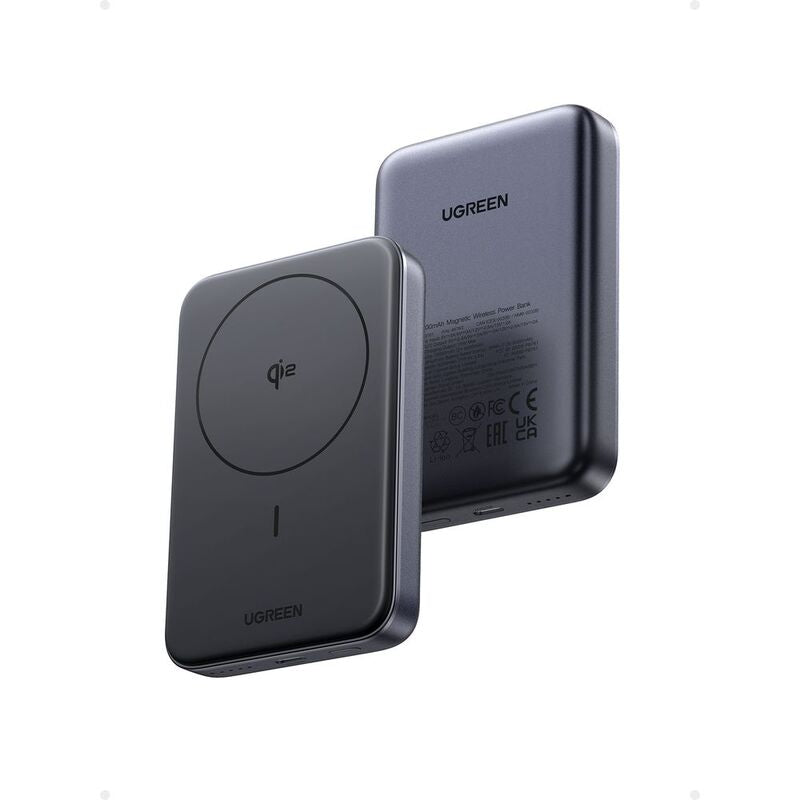 UGreen Magnetic Wireless Power Bank Qi2, 10000mAh Grey