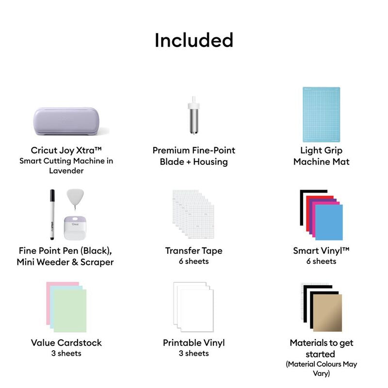 Cricut Joy Xtra Basics Bundle Lavender Emea