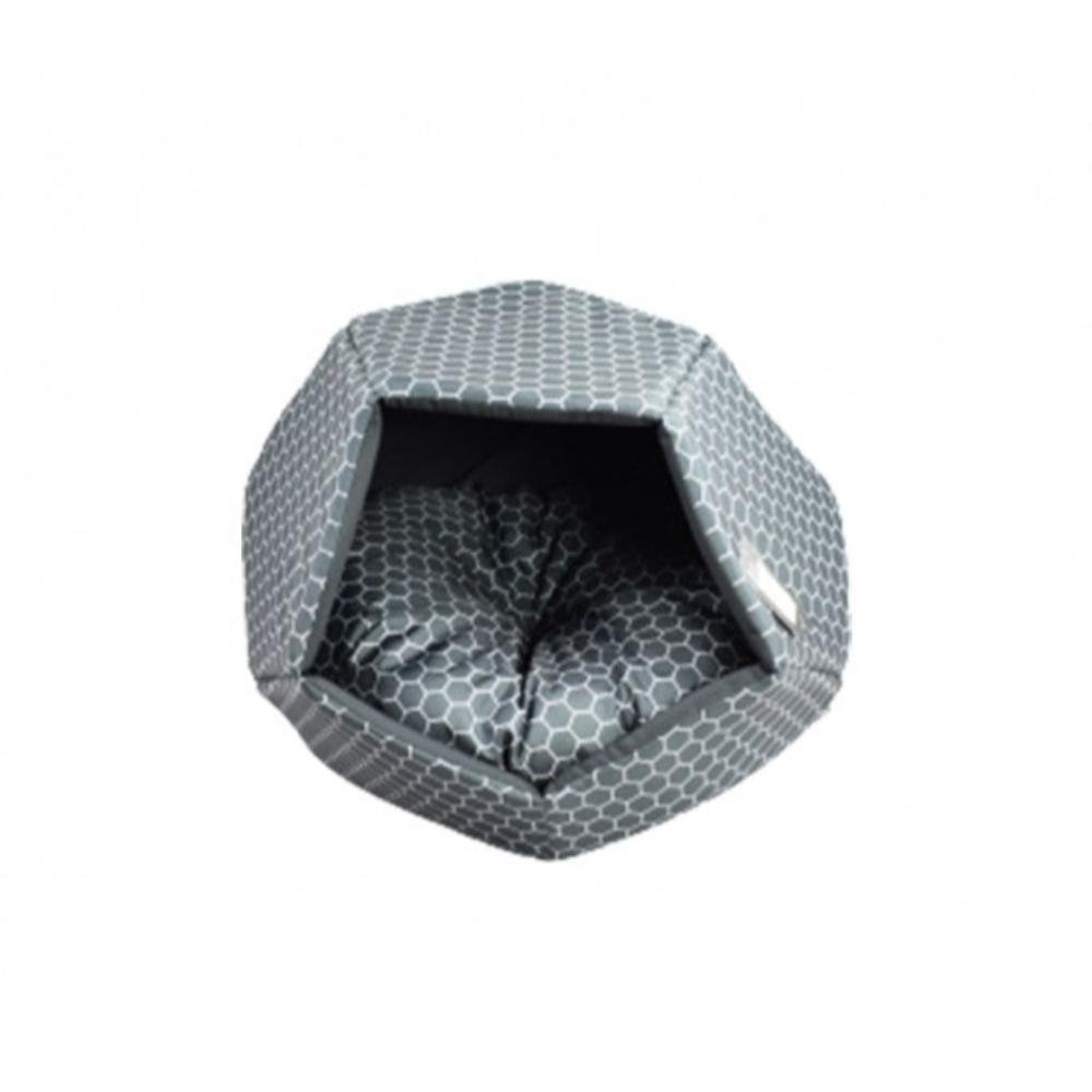 Empets Cubby House With Cushion Modern Printed Black & White