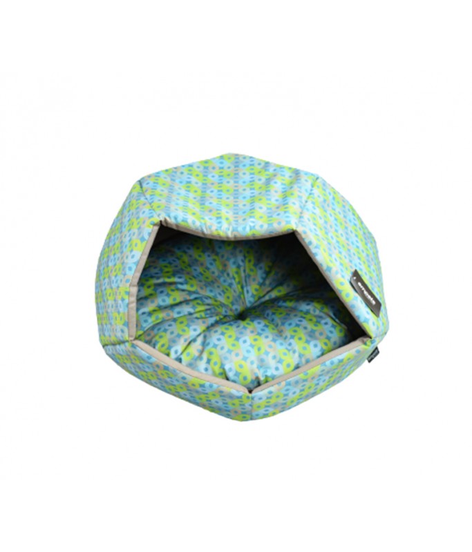 Empets Cubby House With Cushion Modern, Printed Light Green