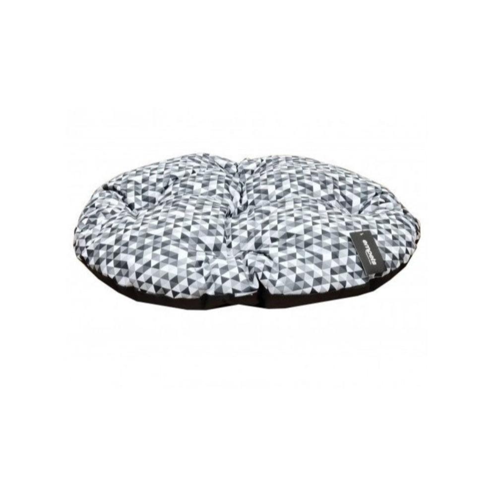 Empets Oval Cushion Modern, Printed Black & White