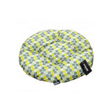Empets Oval Cushion Modern, Printed Green