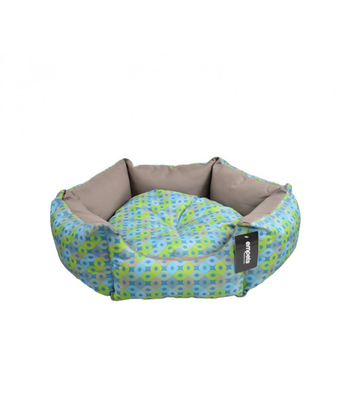Empets Venus Bed Modern, Printed Green