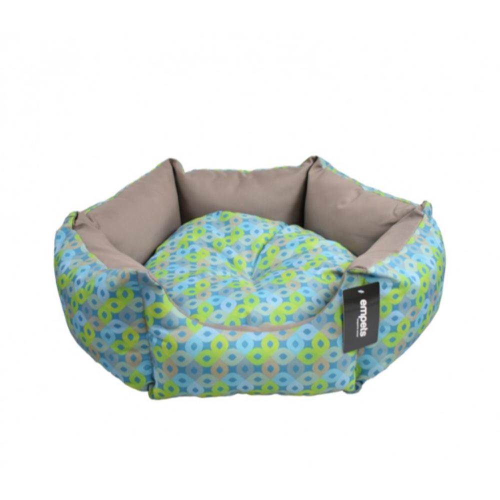 Empets Venus Bed Modern, Printed Green