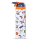 Eazy Kids - Basket Ball Tritan Water Bottle with Spray 750ml - Blue/Orange