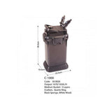 KW Zone FDC1000 Dophin Canister Filter Without UV 1000L/H