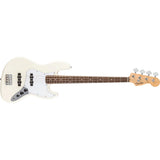 Fender 0266840505 Standard Jazz Bass, Laurel Fingerboard - Olympic White