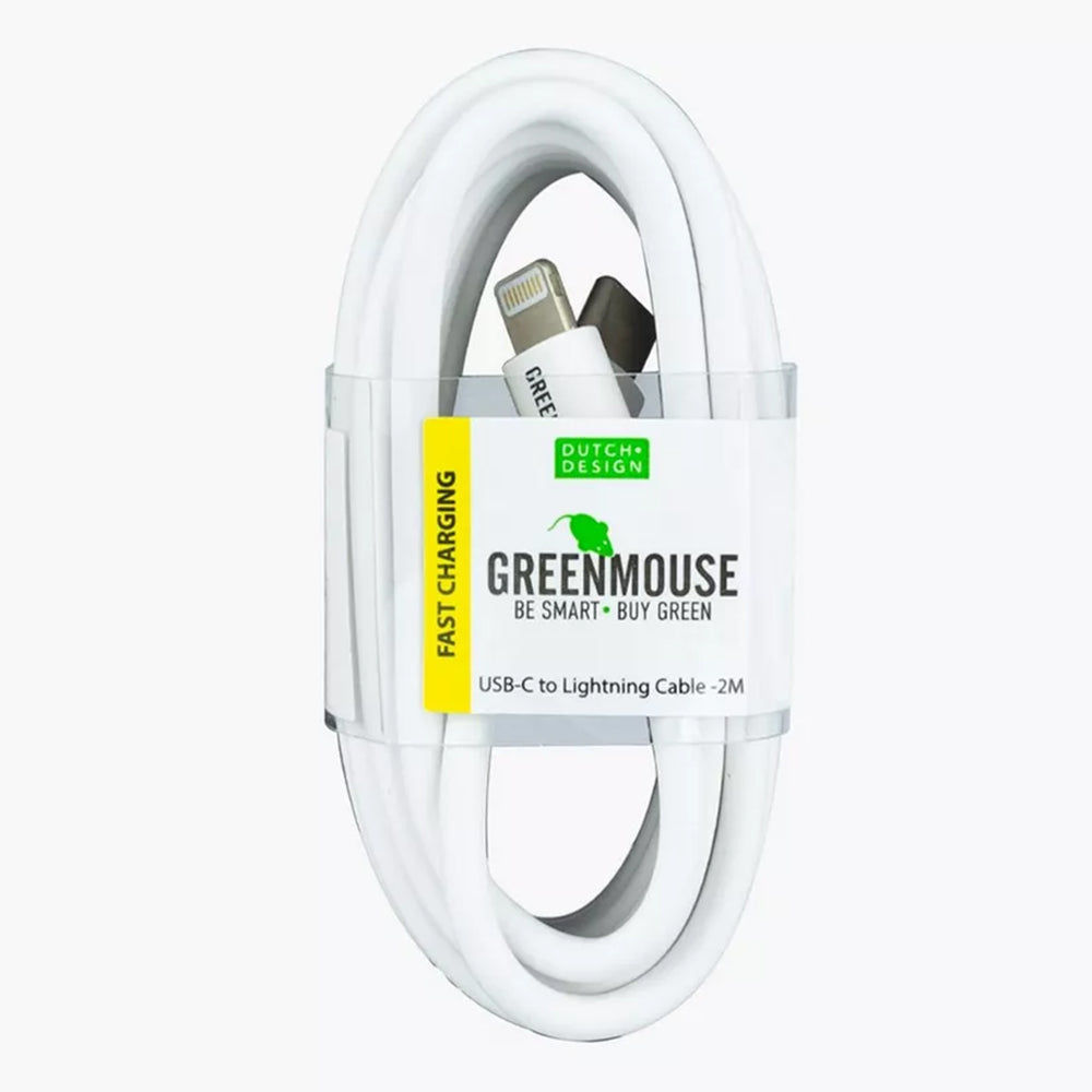 Greenmouse Lightning Data Cable 2m - White