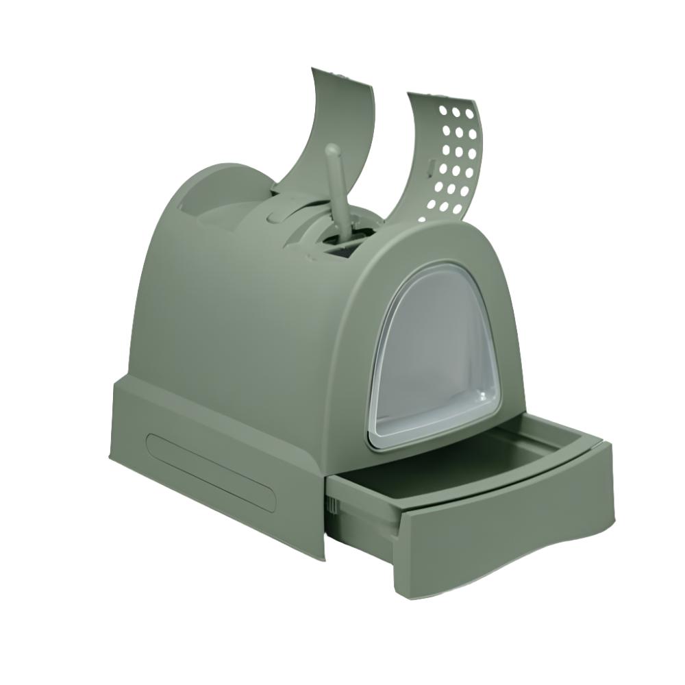 مرحاض قطط بلاستيكي من Imac Zuma Second Life مع صينية منزلقة