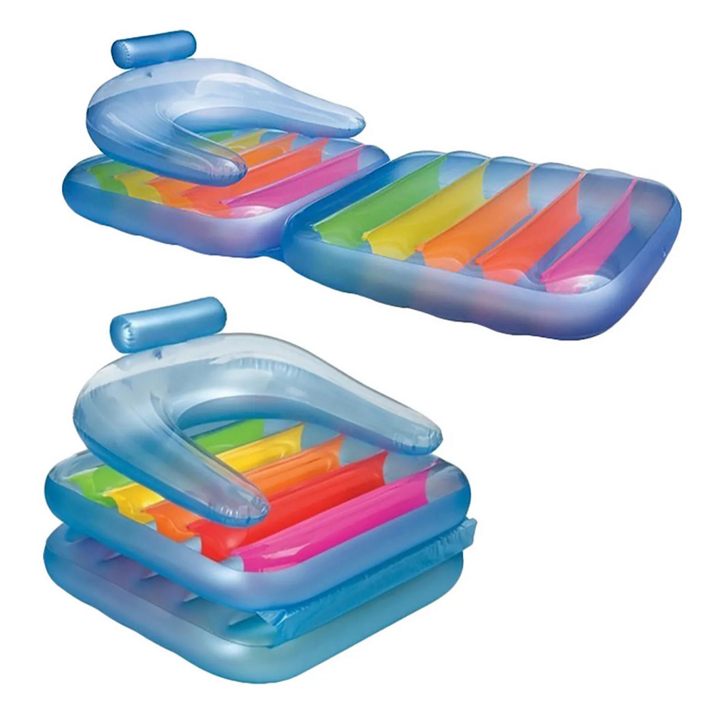 Intex - Inflatable Folding Lounge Chair - Blue