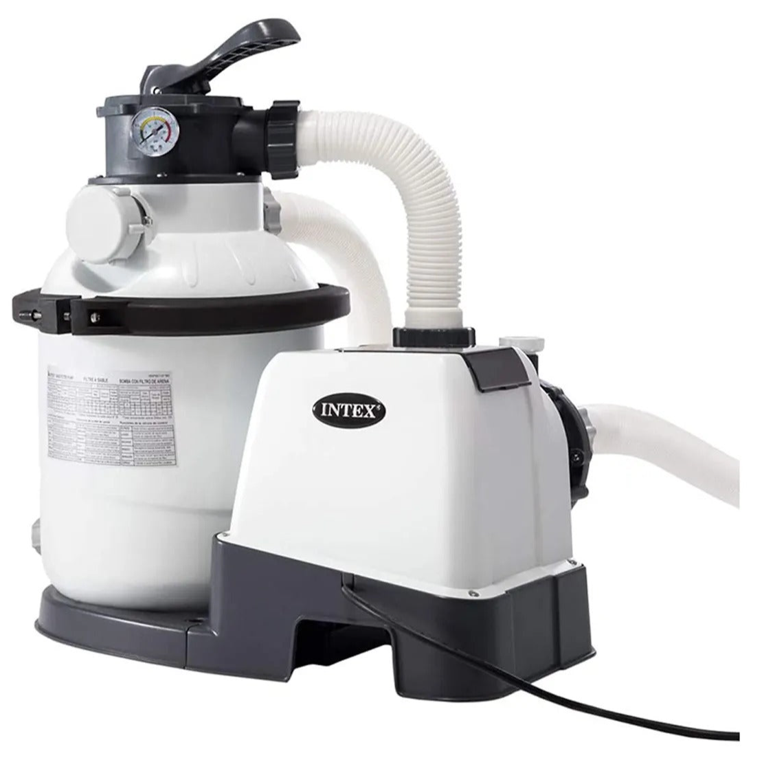 إنتكس - مضخة فلتر رمل كريستال كلير - أبيض - (الطول 32 × العرض 60 × الارتفاع 40 سم)