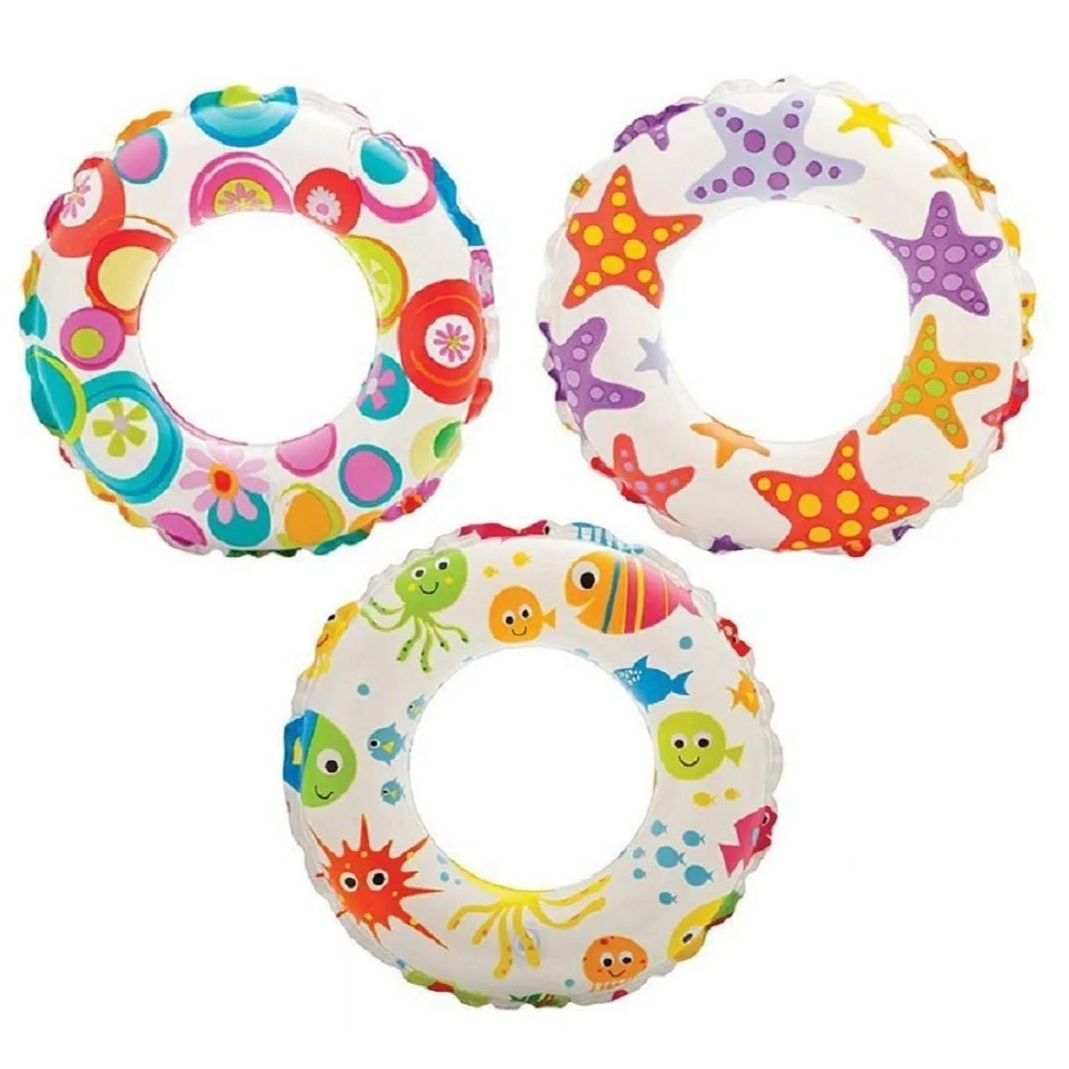Intex - Lively Print Swim Ring - Assorted
