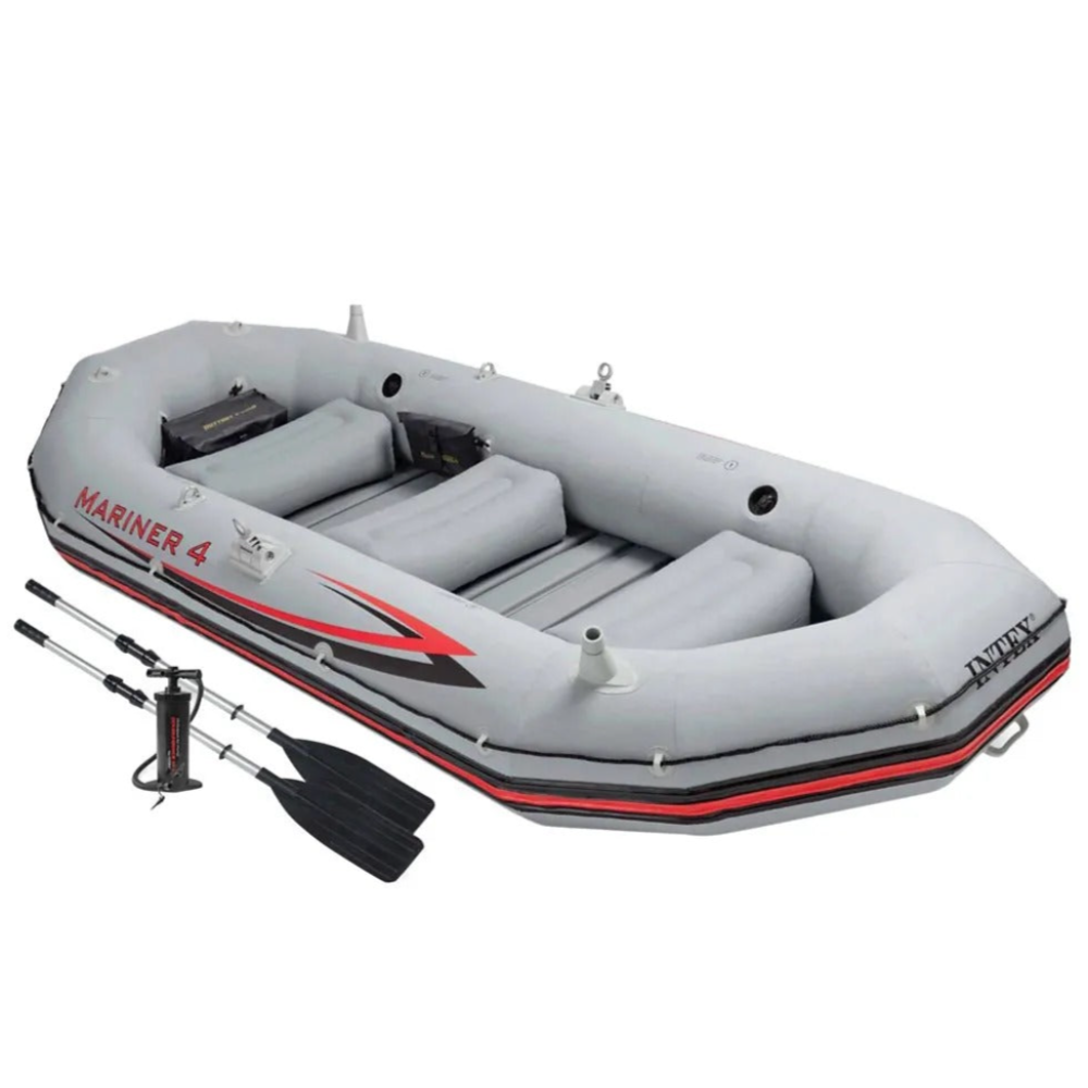 Intex - Mariner 4 Boat Set - Grey