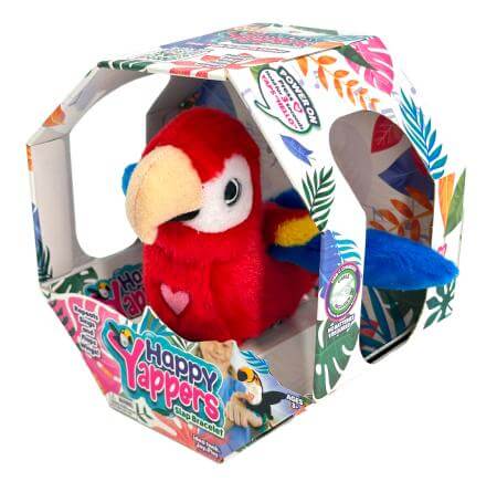 Peluche Interactive Happy Yappers Famosa – Bracelet Slap, Répète Vos Mots, Chante Et Bouge (12 Cm)