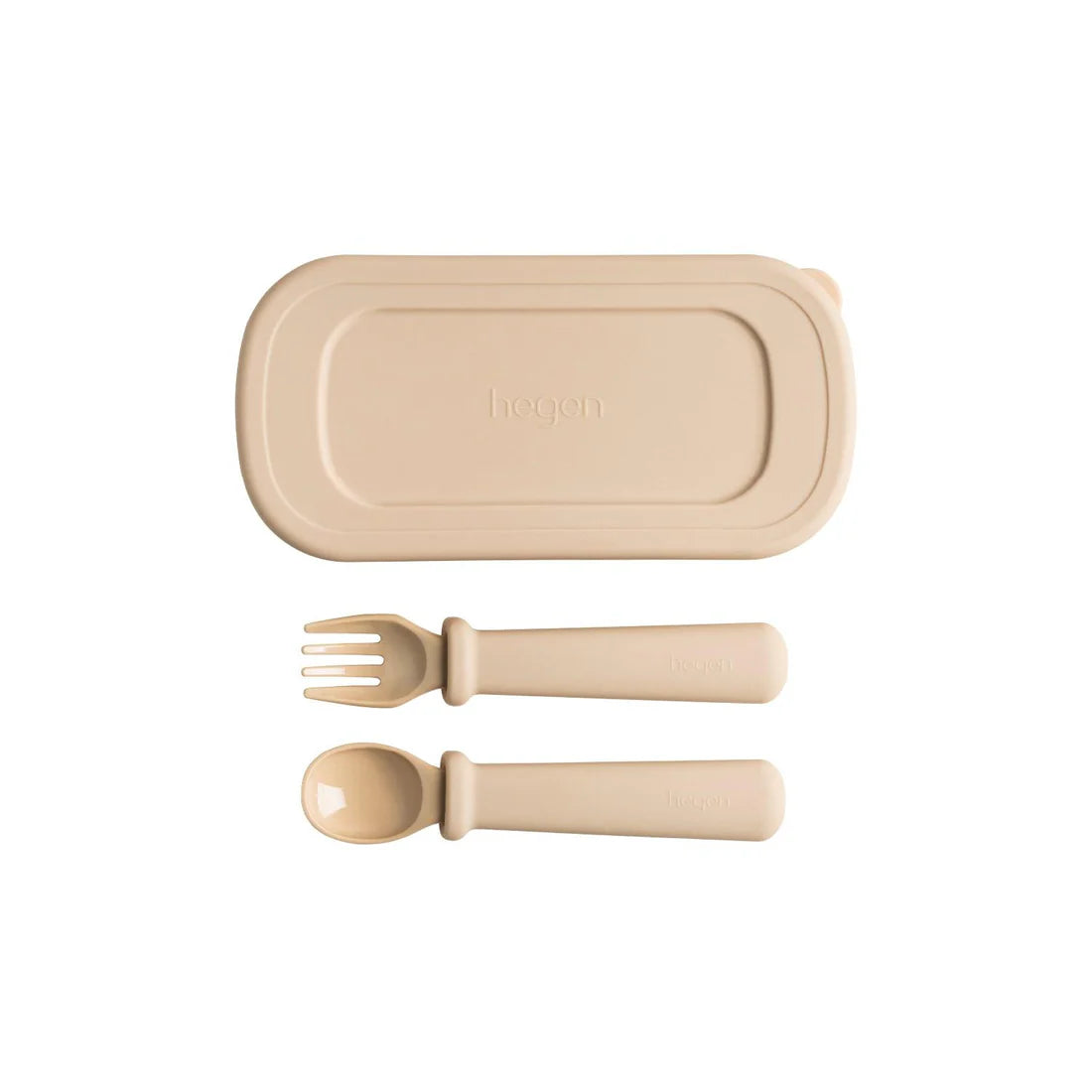 Hegen Multi-stage Fork and Spoon PPSU with Case - Taupe