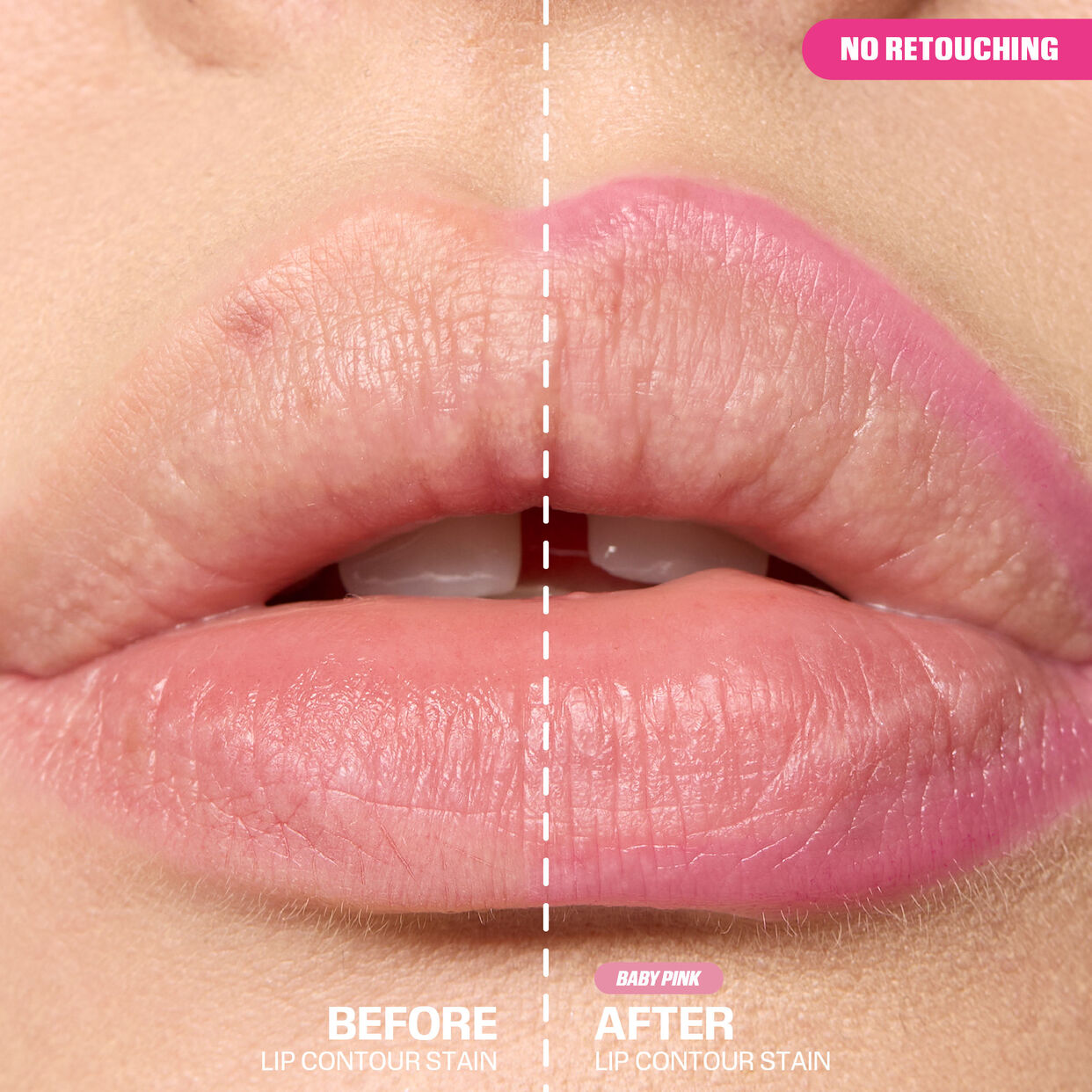 Huda Beauty Lip Contour Lip Stain For 12-Hour Wear - Baby Pink