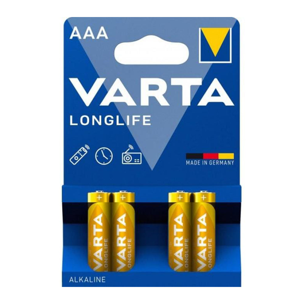 Varta Longlife Battery AAA - Pack of 4