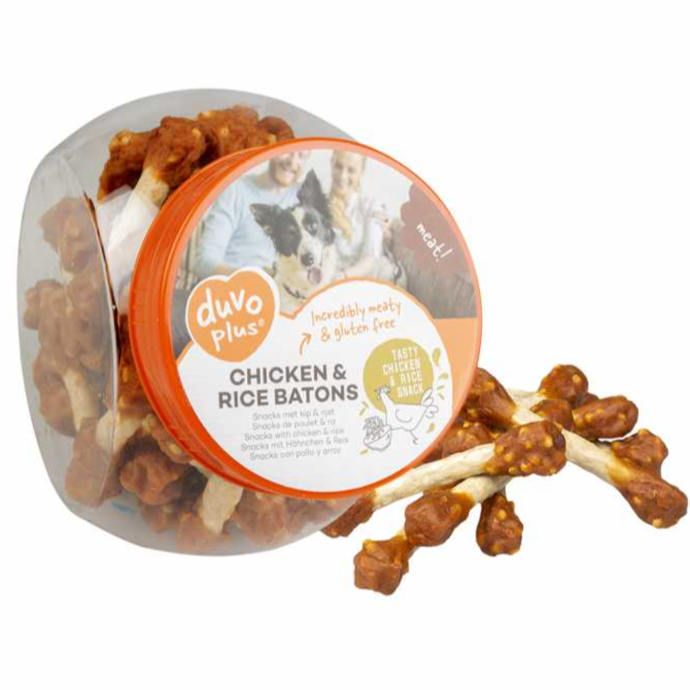 Duvo+ Meat Chicken & Rice Batons 400g