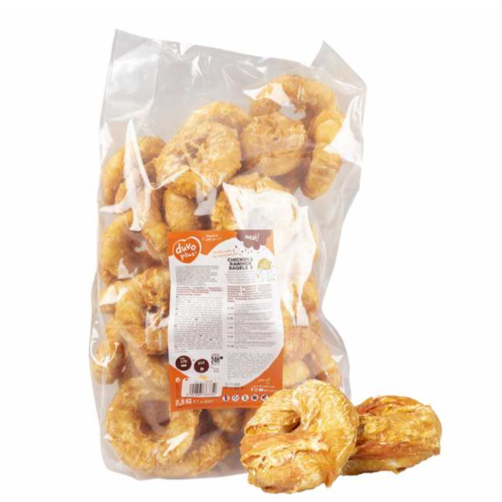 Duvo+ Meat Chicken & Rawhide Bagels S