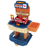 Little Story - Fire Station with Fire Truck & Block Toy Set 223pcs