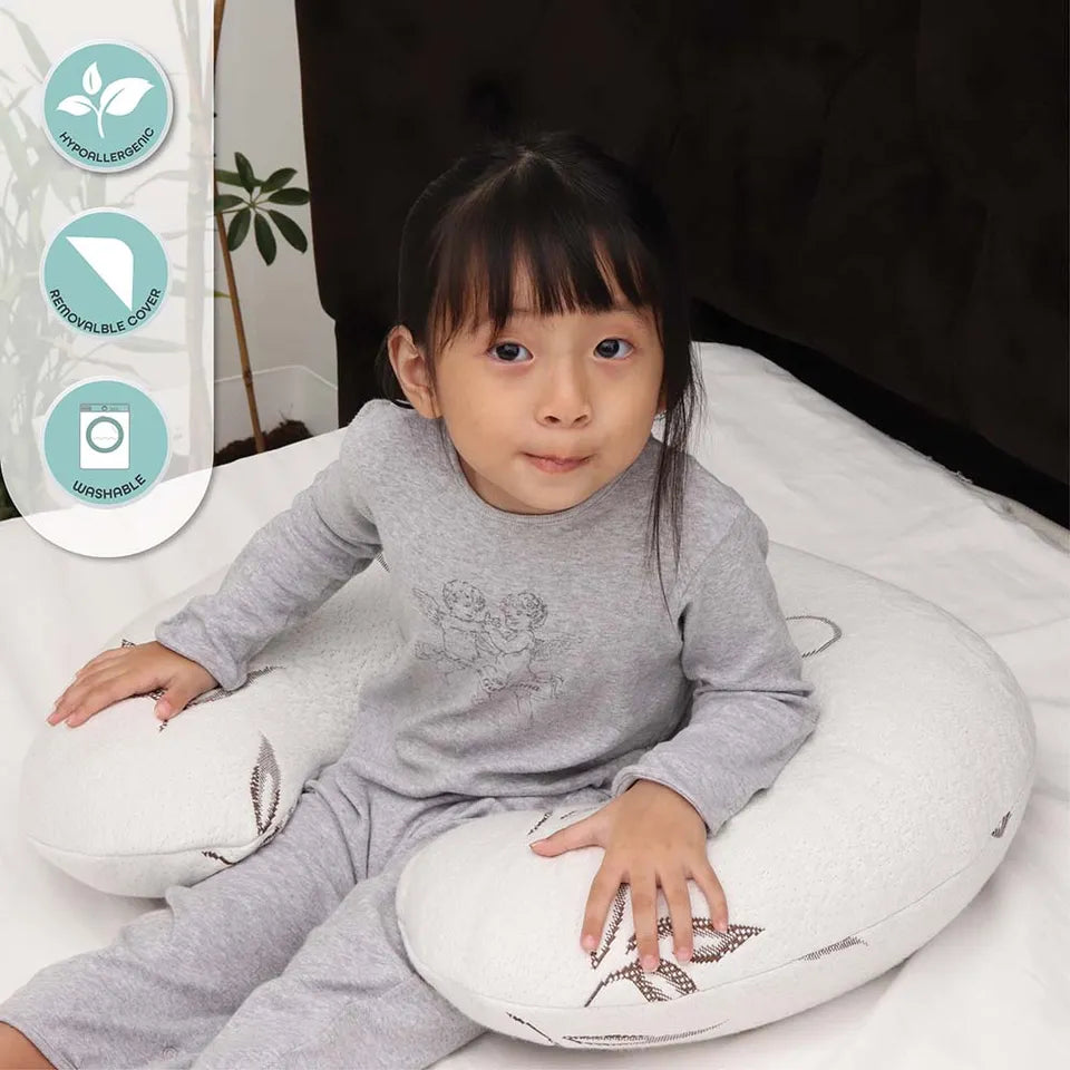 MOON - Feeding Pillow With Bamboo Rayon - White