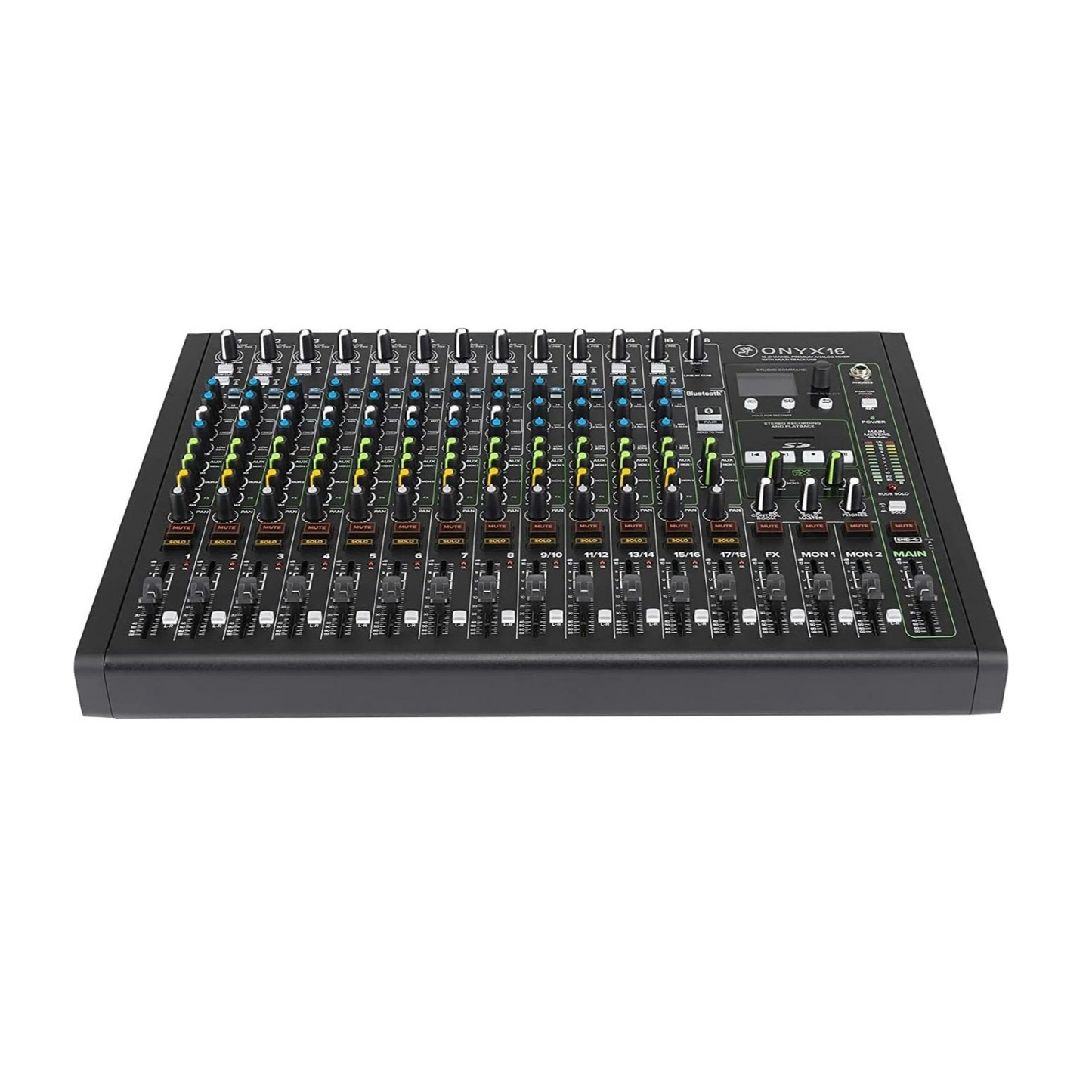 Mackie - Onyx 16-Channel Premium Analog Mixer with Multi-Track USB + Stereo SD Card Recording
