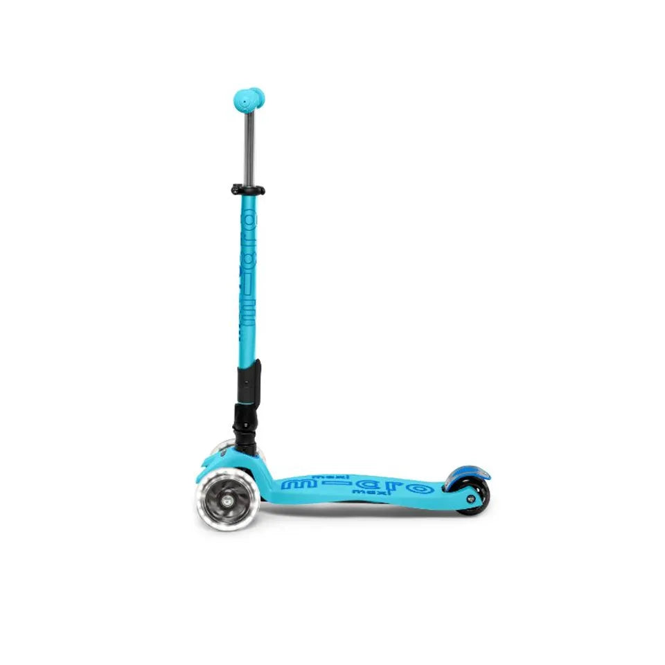 Micro - Maxi Deluxe Foldable Scooter LED - Bright Blue