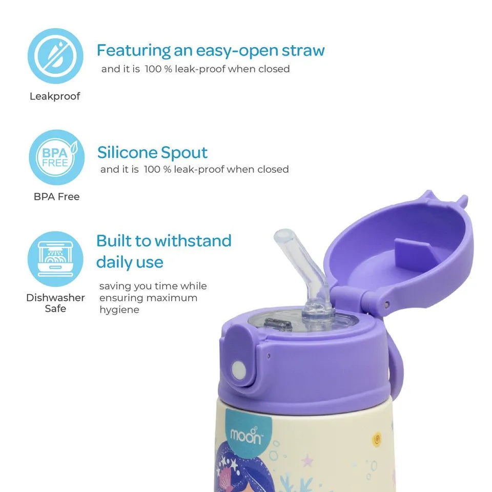 MOON Kids Insulated Water Bottle – Mermaid